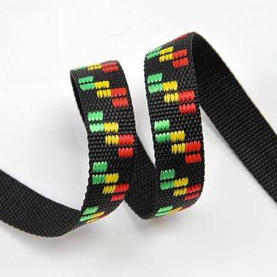 500Lbs 25mm Polipropilene Webbing per collari per cani Black Webbing