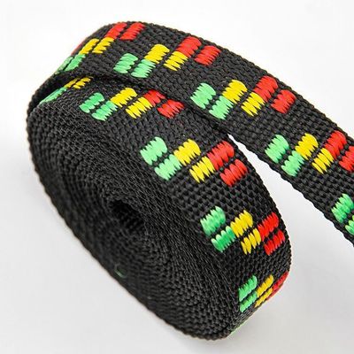 500Lbs 25mm Polipropilene Webbing per collari per cani Black Webbing