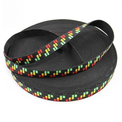 500Lbs 25mm Polipropilene Webbing per collari per cani Black Webbing