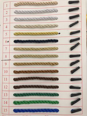 3 fili di corda di nylon a doppia trama 1 cm di corda poliesterica a doppia trama
