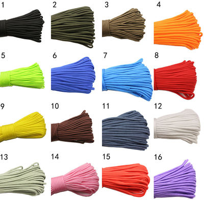 Corde di nylon colorate arancioni ISO9001 Corde di poliestere a doppia trama
