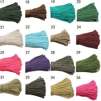 Corde di nylon colorate arancioni ISO9001 Corde di poliestere a doppia trama