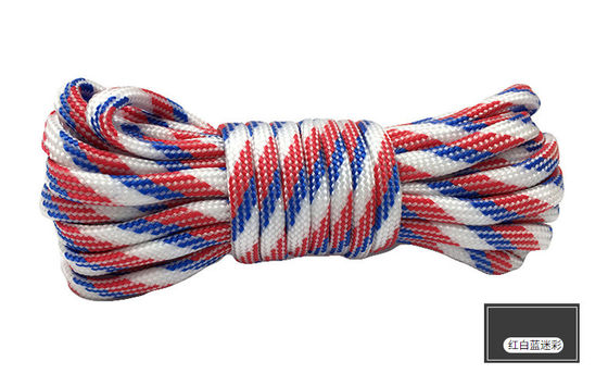Corde di nylon colorate arancioni ISO9001 Corde di poliestere a doppia trama