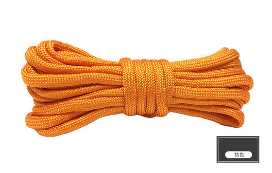 Corde di nylon colorate arancioni ISO9001 Corde di poliestere a doppia trama