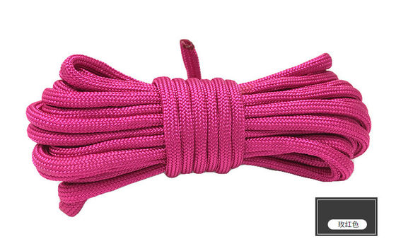 Corde di nylon colorate arancioni ISO9001 Corde di poliestere a doppia trama