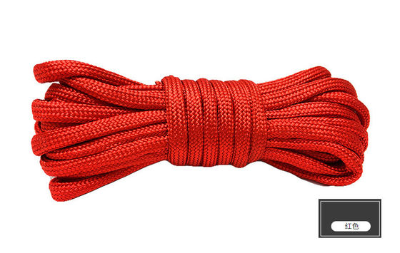 Corde di nylon colorate arancioni ISO9001 Corde di poliestere a doppia trama