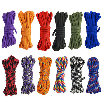 Corde di nylon colorate arancioni ISO9001 Corde di poliestere a doppia trama