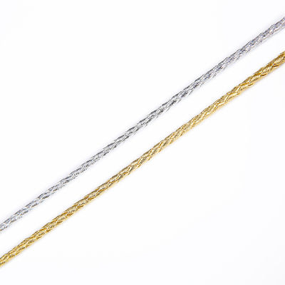 Artigianato fai da te 2 corde intrecciate 5mm nero doppia corda intrecciata di nylon