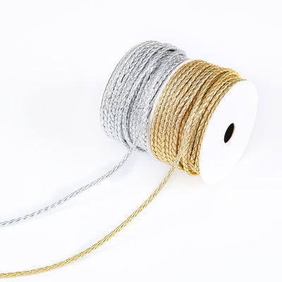 Artigianato fai da te 2 corde intrecciate 5mm nero doppia corda intrecciata di nylon