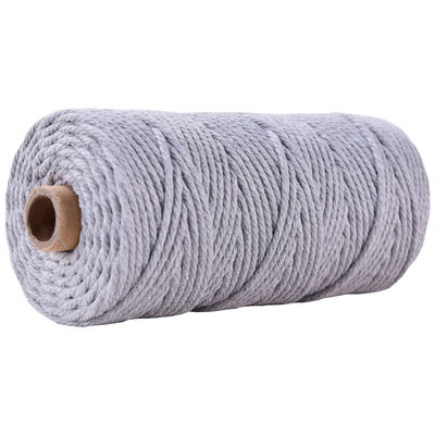 Verde 3 fili corda di nylon contorta 3 mm Macrame corda di cotone intrecciata