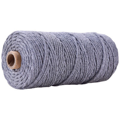 Verde 3 fili corda di nylon contorta 3 mm Macrame corda di cotone intrecciata