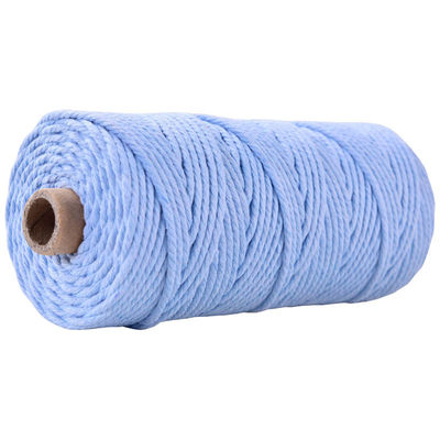 Verde 3 fili corda di nylon contorta 3 mm Macrame corda di cotone intrecciata