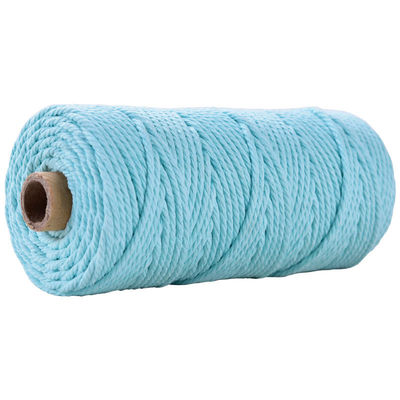 Verde 3 fili corda di nylon contorta 3 mm Macrame corda di cotone intrecciata