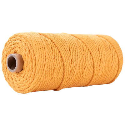 Verde 3 fili corda di nylon contorta 3 mm Macrame corda di cotone intrecciata