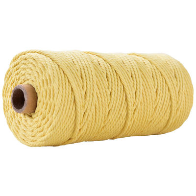 Verde 3 fili corda di nylon contorta 3 mm Macrame corda di cotone intrecciata