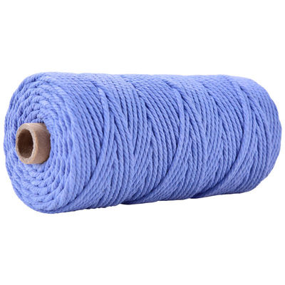 Verde 3 fili corda di nylon contorta 3 mm Macrame corda di cotone intrecciata
