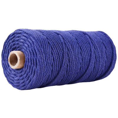 Verde 3 fili corda di nylon contorta 3 mm Macrame corda di cotone intrecciata