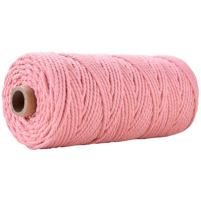Verde 3 fili corda di nylon contorta 3 mm Macrame corda di cotone intrecciata
