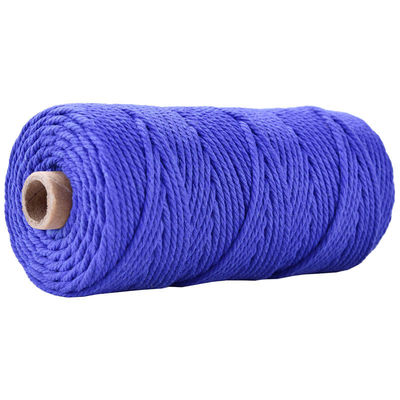 Verde 3 fili corda di nylon contorta 3 mm Macrame corda di cotone intrecciata