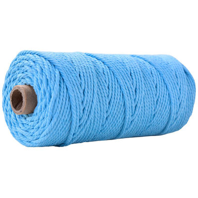 Verde 3 fili corda di nylon contorta 3 mm Macrame corda di cotone intrecciata