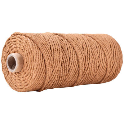Verde 3 fili corda di nylon contorta 3 mm Macrame corda di cotone intrecciata