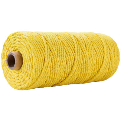 Verde 3 fili corda di nylon contorta 3 mm Macrame corda di cotone intrecciata