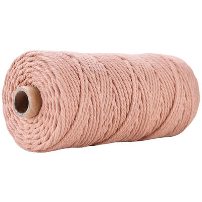 Verde 3 fili corda di nylon contorta 3 mm Macrame corda di cotone intrecciata