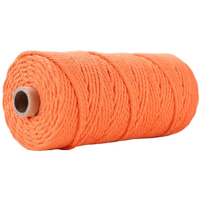 Verde 3 fili corda di nylon contorta 3 mm Macrame corda di cotone intrecciata