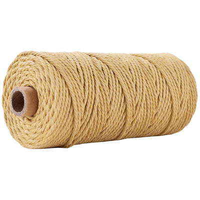 Verde 3 fili corda di nylon contorta 3 mm Macrame corda di cotone intrecciata