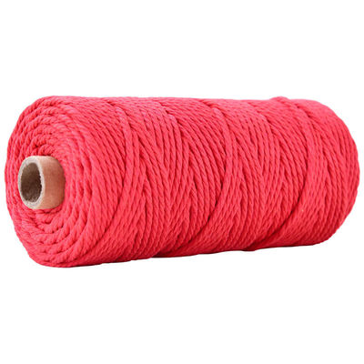 Verde 3 fili corda di nylon contorta 3 mm Macrame corda di cotone intrecciata