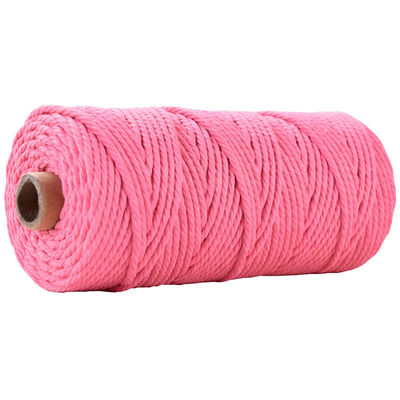 Verde 3 fili corda di nylon contorta 3 mm Macrame corda di cotone intrecciata
