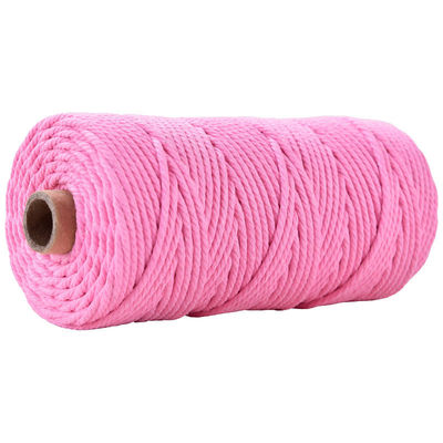 Verde 3 fili corda di nylon contorta 3 mm Macrame corda di cotone intrecciata