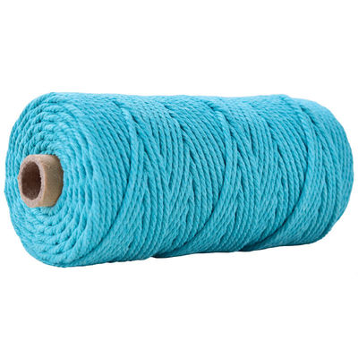 Verde 3 fili corda di nylon contorta 3 mm Macrame corda di cotone intrecciata