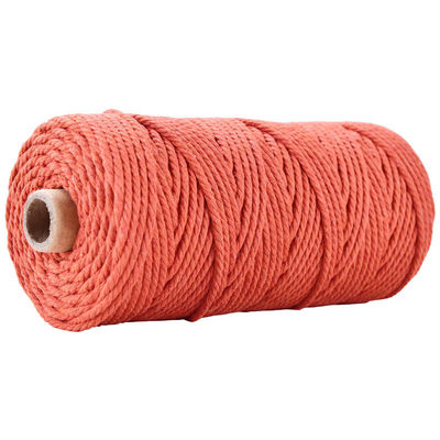 Verde 3 fili corda di nylon contorta 3 mm Macrame corda di cotone intrecciata