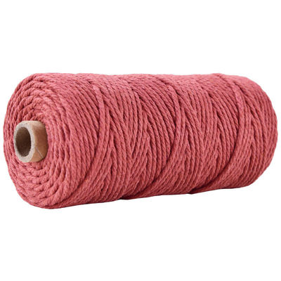 Verde 3 fili corda di nylon contorta 3 mm Macrame corda di cotone intrecciata
