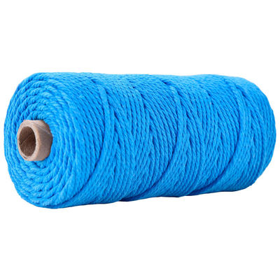 Verde 3 fili corda di nylon contorta 3 mm Macrame corda di cotone intrecciata