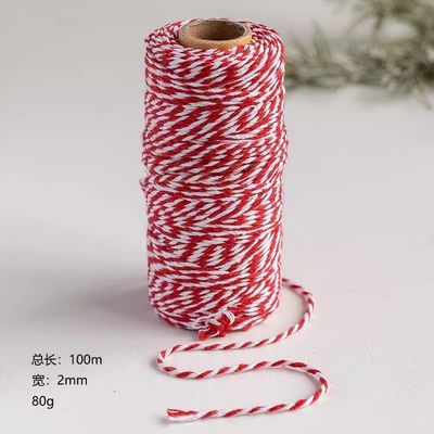 Fai da te 2 fili di cordone torto 550 libbre 2 mm di cotone macrame cordone