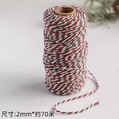 Fai da te 2 fili di cordone torto 550 libbre 2 mm di cotone macrame cordone