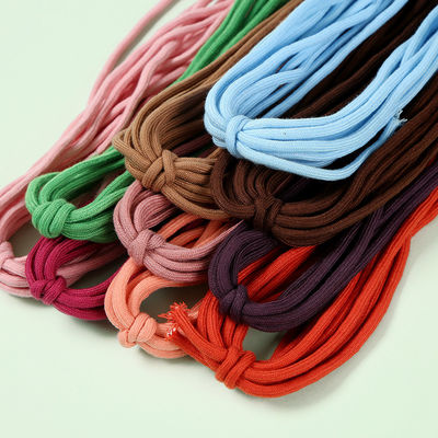 Fiocco di cotone intrecciato di 6 mm blu marrone