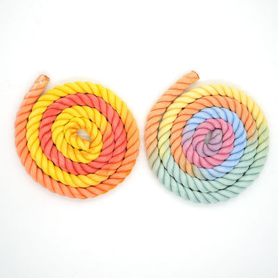 13mm Triplice corda di cotone contorta di colore misto Dog Leash corda da arrampicata
