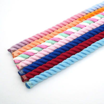 13mm Triplice corda di cotone contorta di colore misto Dog Leash corda da arrampicata