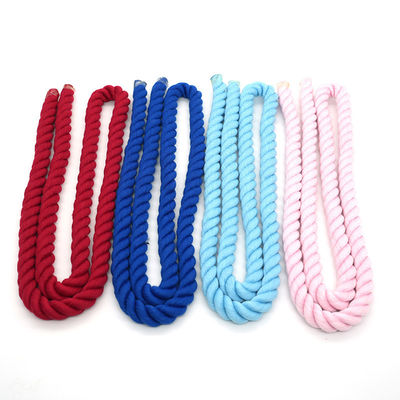 13mm Triplice corda di cotone contorta di colore misto Dog Leash corda da arrampicata
