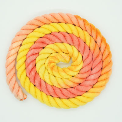 13mm Triplice corda di cotone contorta di colore misto Dog Leash corda da arrampicata