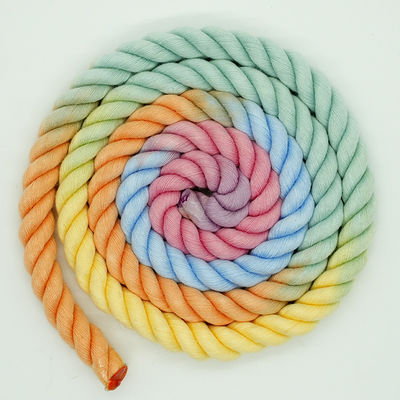 13mm Triplice corda di cotone contorta di colore misto Dog Leash corda da arrampicata