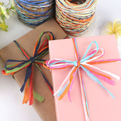 Corda di carta artigianale Diy Raffia 100m Corda di carta intrecciata natalizia
