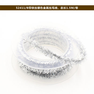 Scintillante filo di avvolgimento di carta corda 100m Paper Twist corda Rosa argento