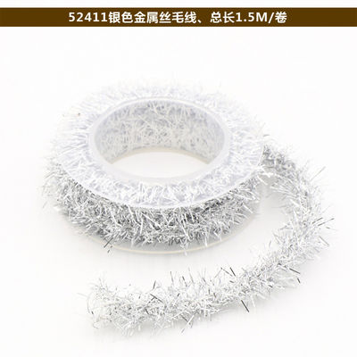 Scintillante filo di avvolgimento di carta corda 100m Paper Twist corda Rosa argento