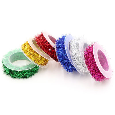 Scintillante filo di avvolgimento di carta corda 100m Paper Twist corda Rosa argento