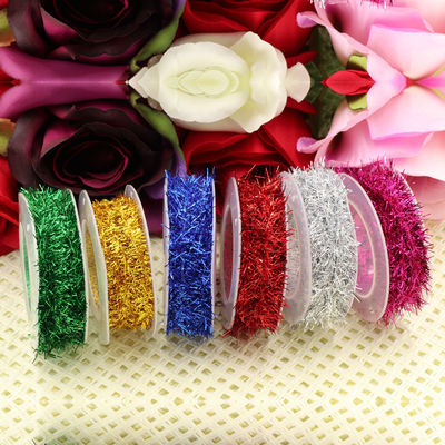 Scintillante filo di avvolgimento di carta corda 100m Paper Twist corda Rosa argento