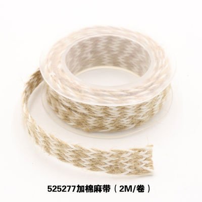 Decorazione abbigliamento Nastro di corda di iuta imballaggio regalo Nastro di fascia con filo